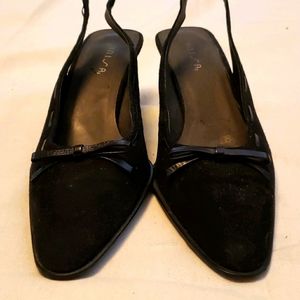 Unisa Black Suede Slingbacks 7.5M